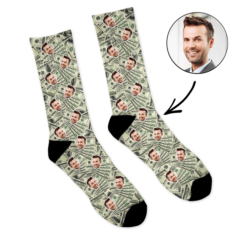 Personalised Dollars Socks