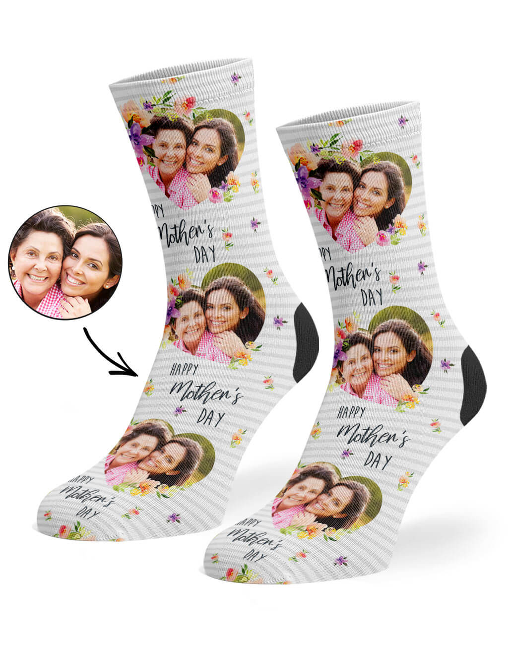 Personalised Mother's Day Photo Socks