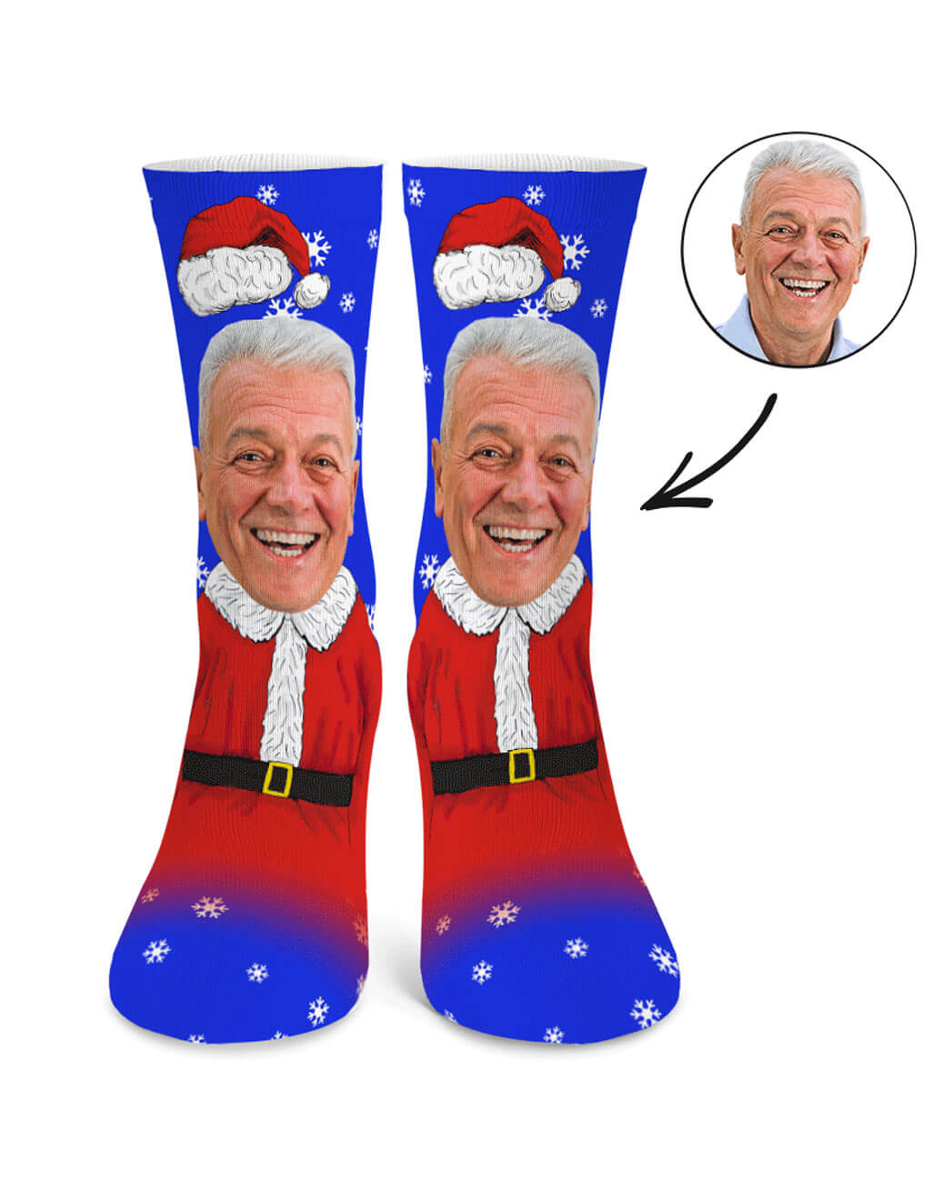 Personalised Mr Clause Socks