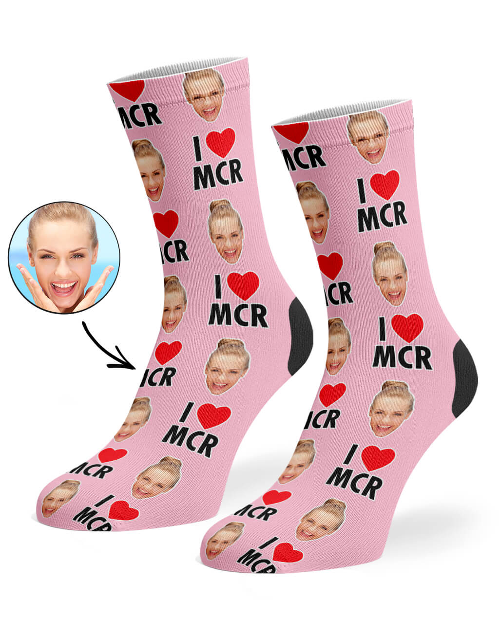 Personalised I Heart MCR Socks