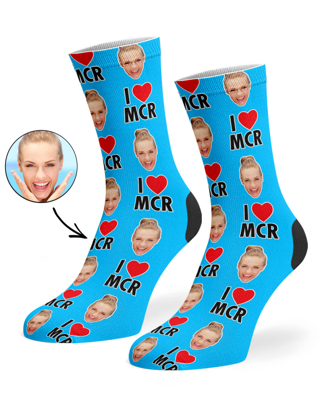 I Heart MCR Photo Socks