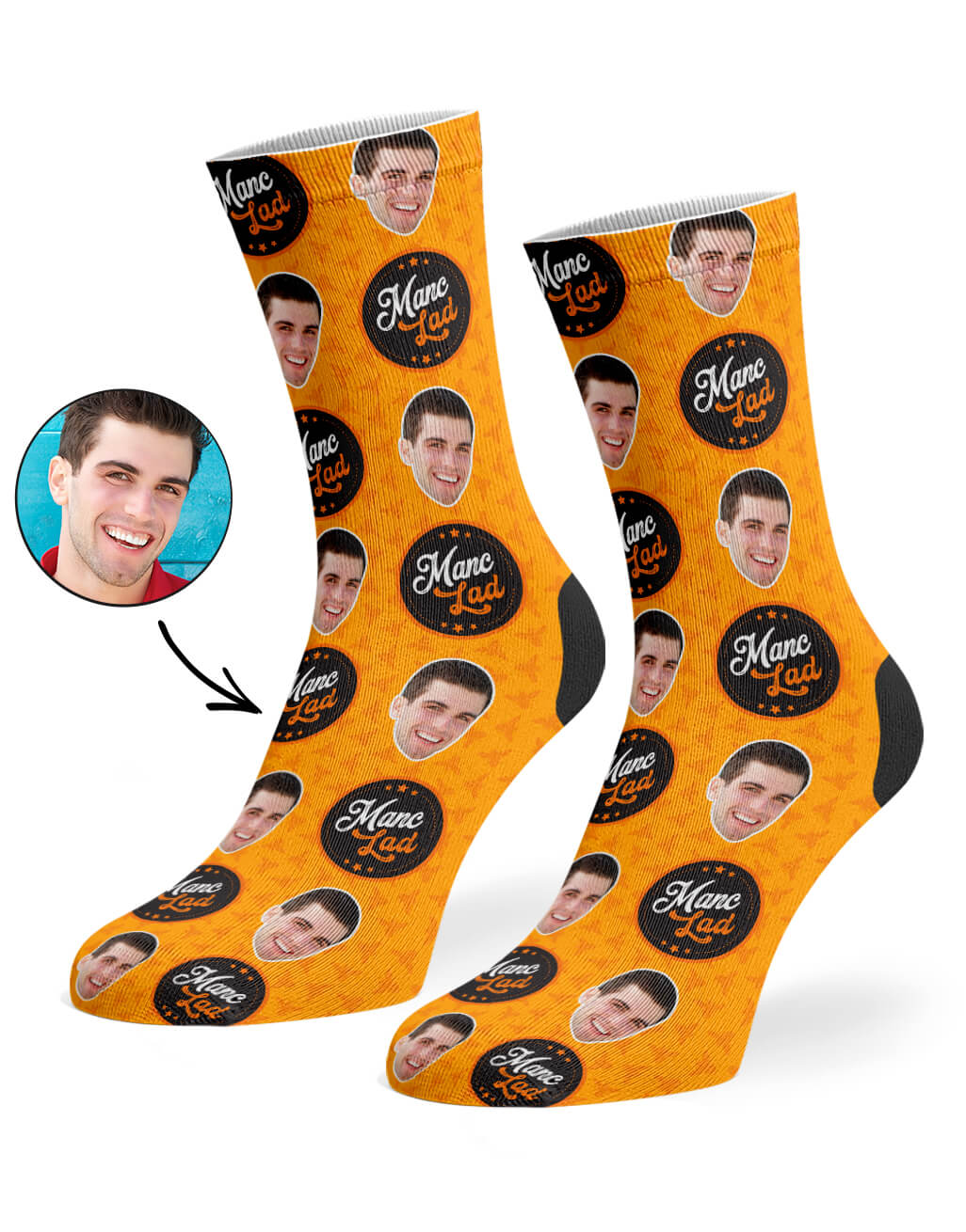 Personalised Manc Lad Socks