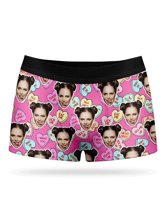 Naughty Love Hearts Valentines Boxer Shorts