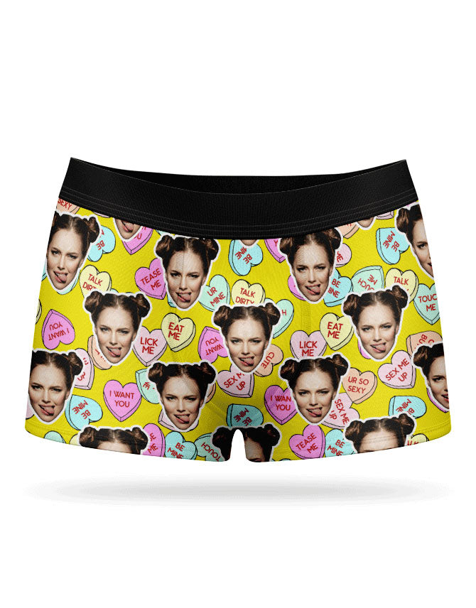 Funny Naughty Love Hearts Boxer Shorts