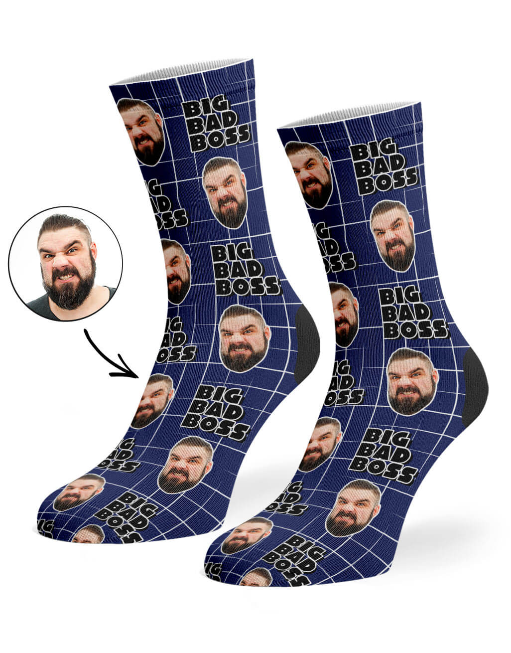 Customisable Big Bad Boss Socks