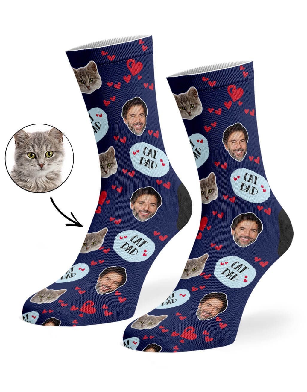 Cat Dad Socks