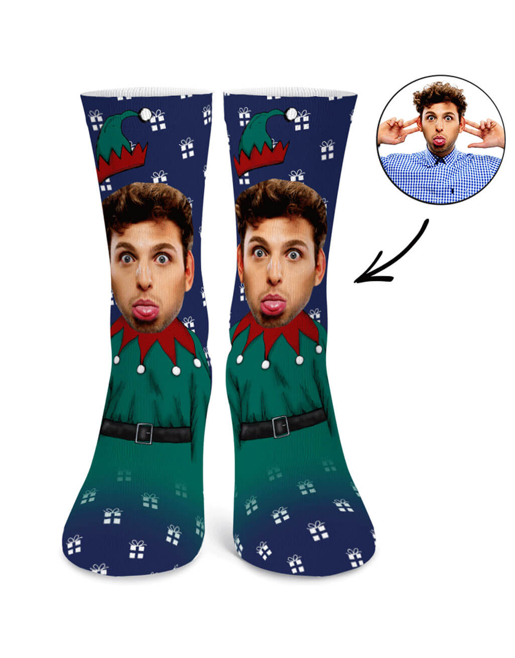 Elf  Photo Socks