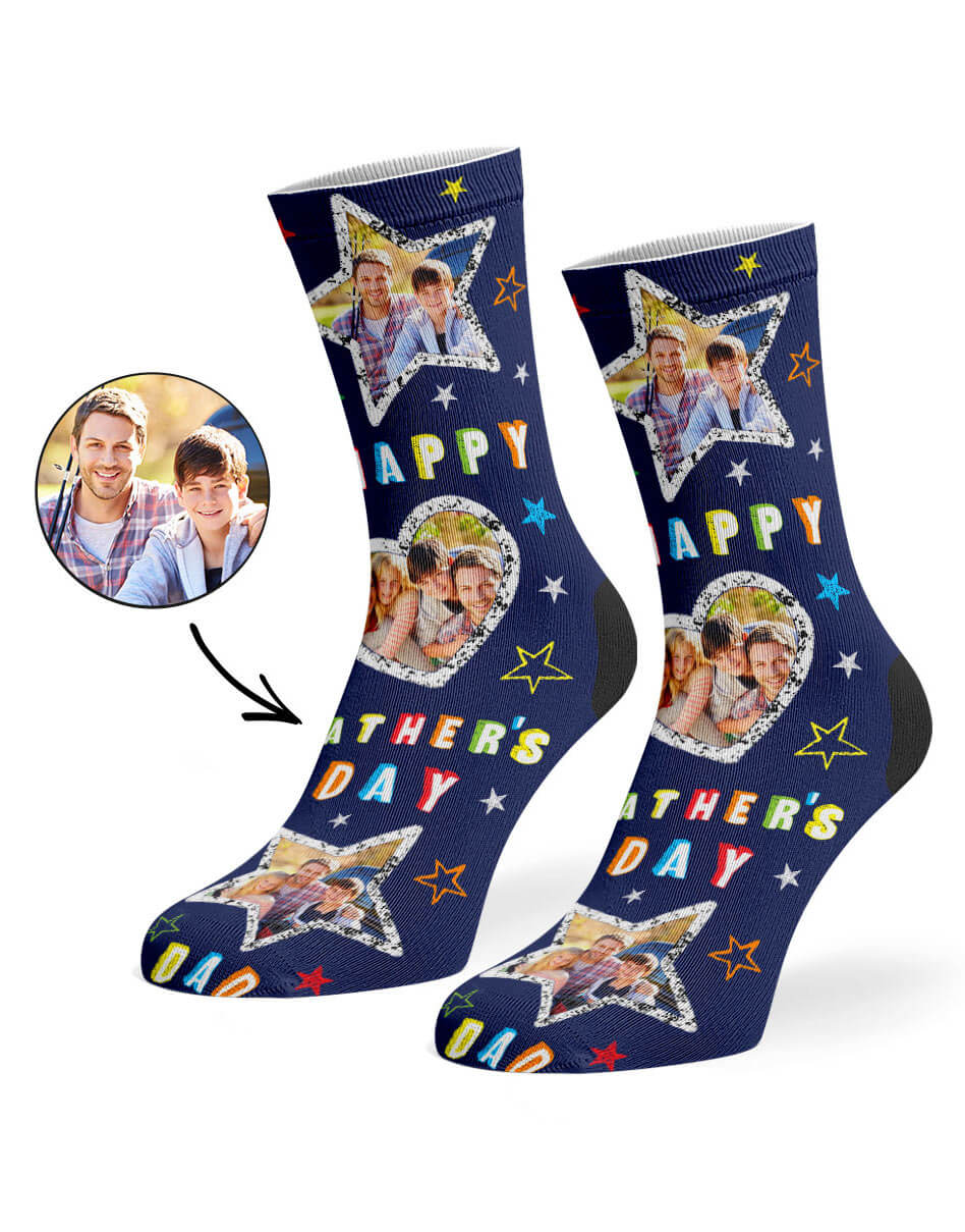 Personalised Father's Day Collage Socks