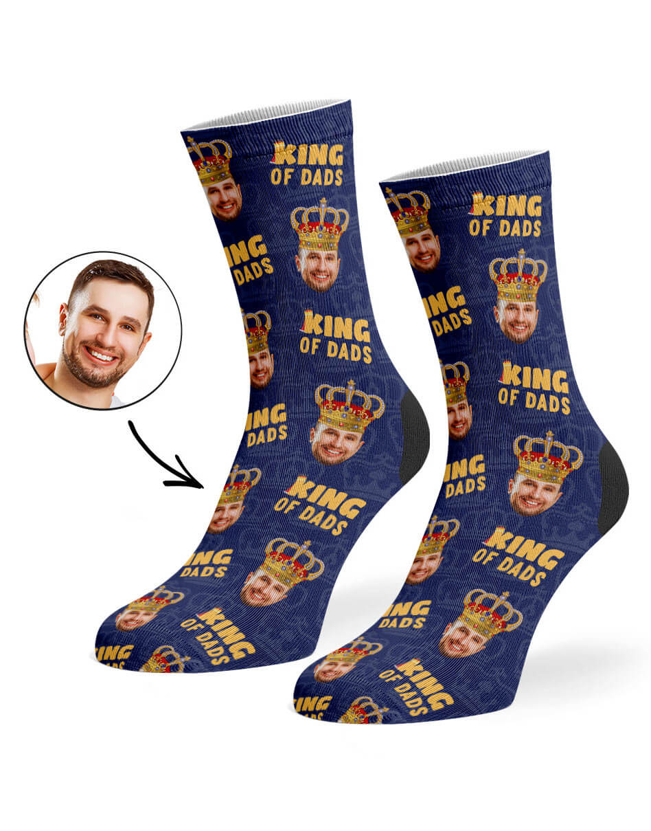 King of Dads Personalised Socks