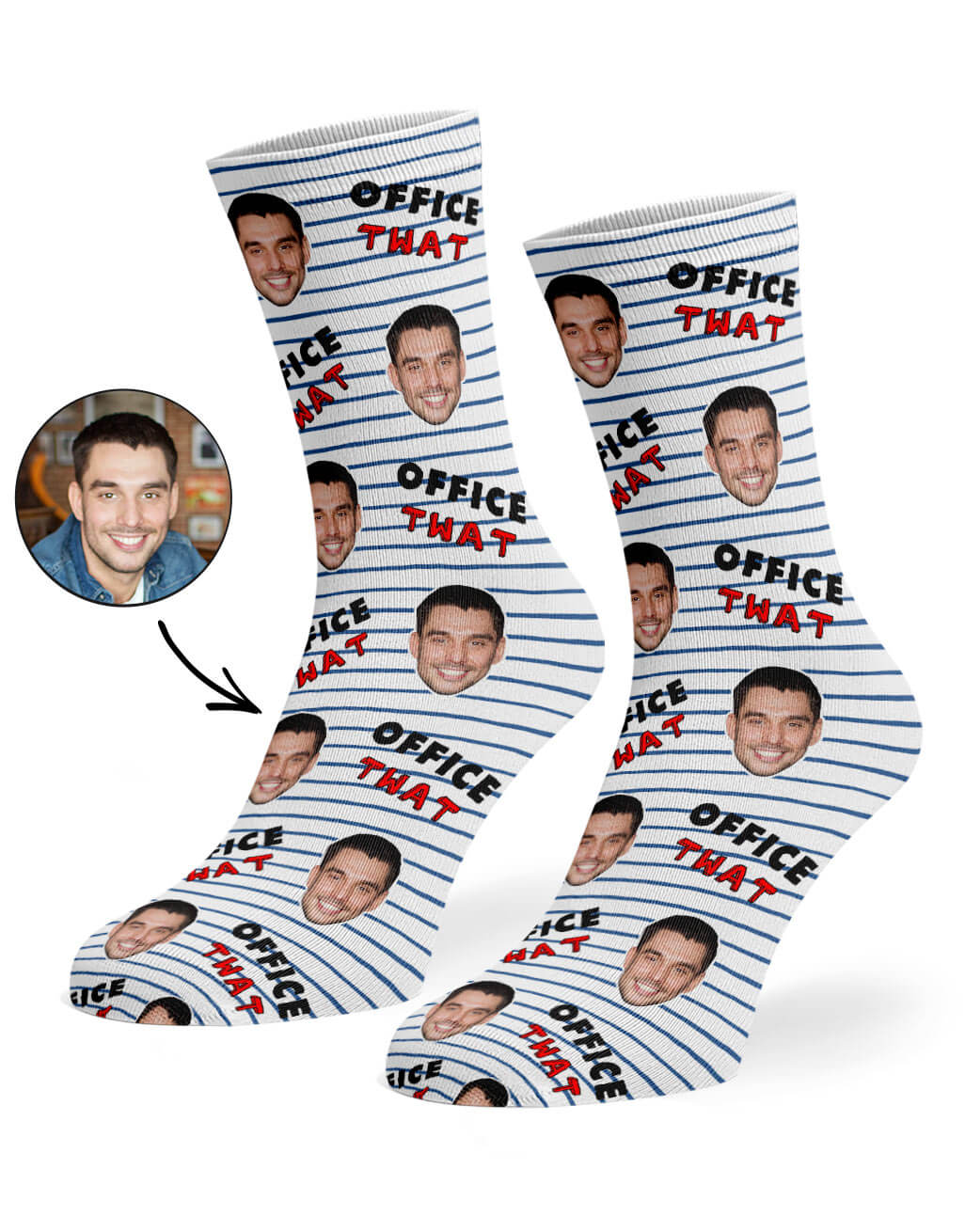 Personalised Office Twat Socks