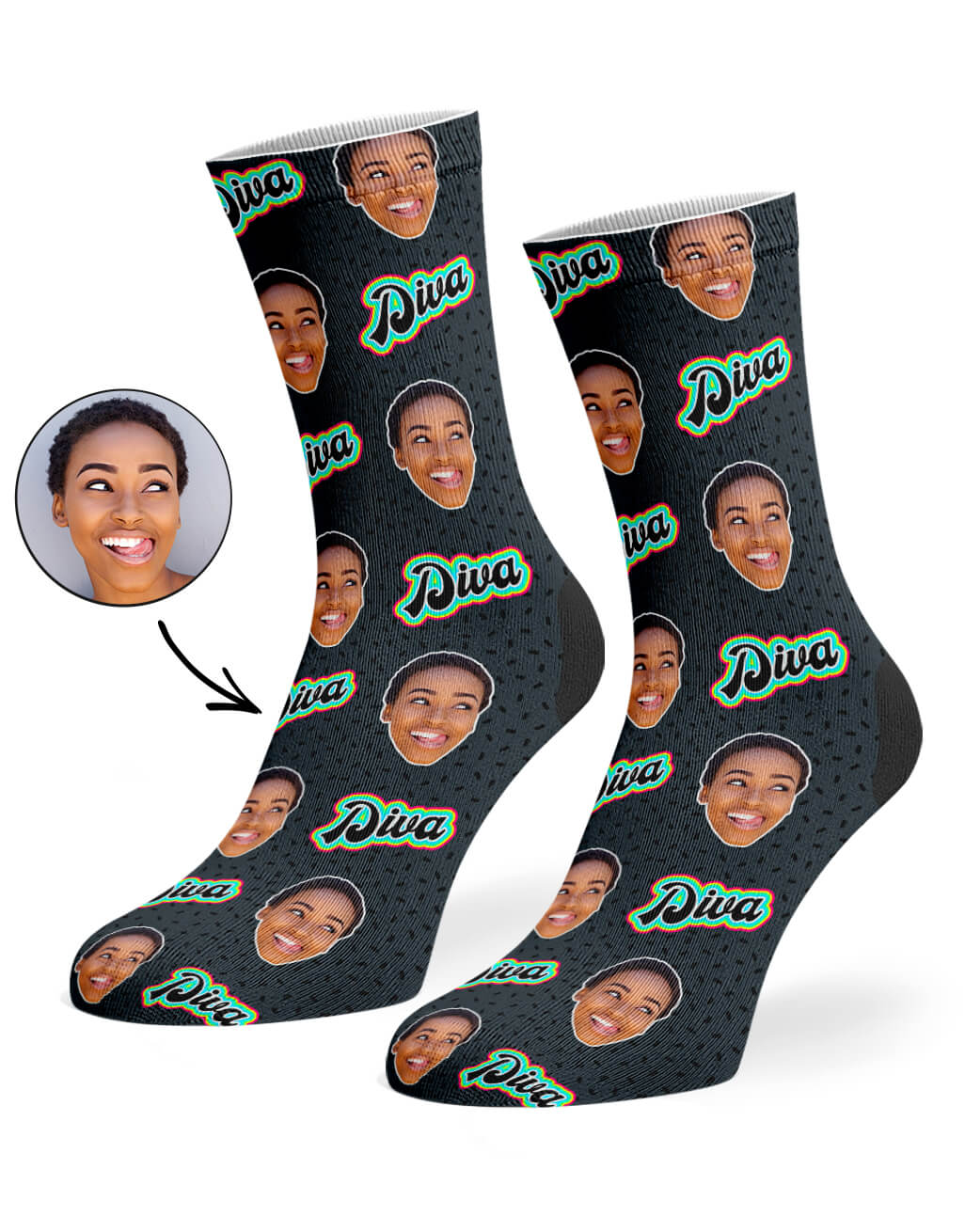 Personalised Diva Socks