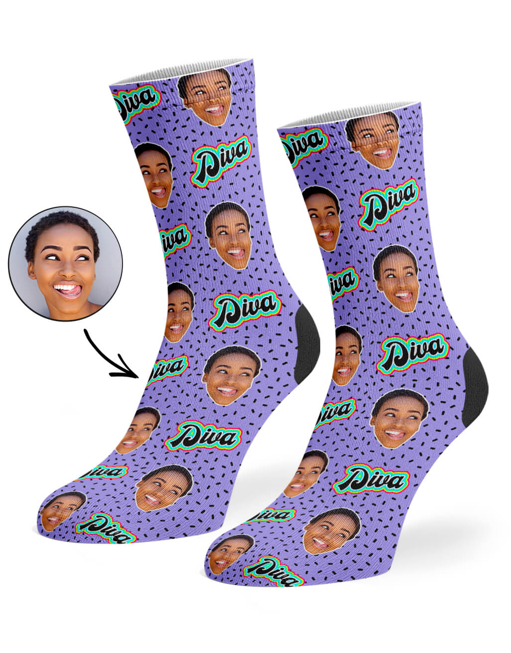 Diva Photo Socks