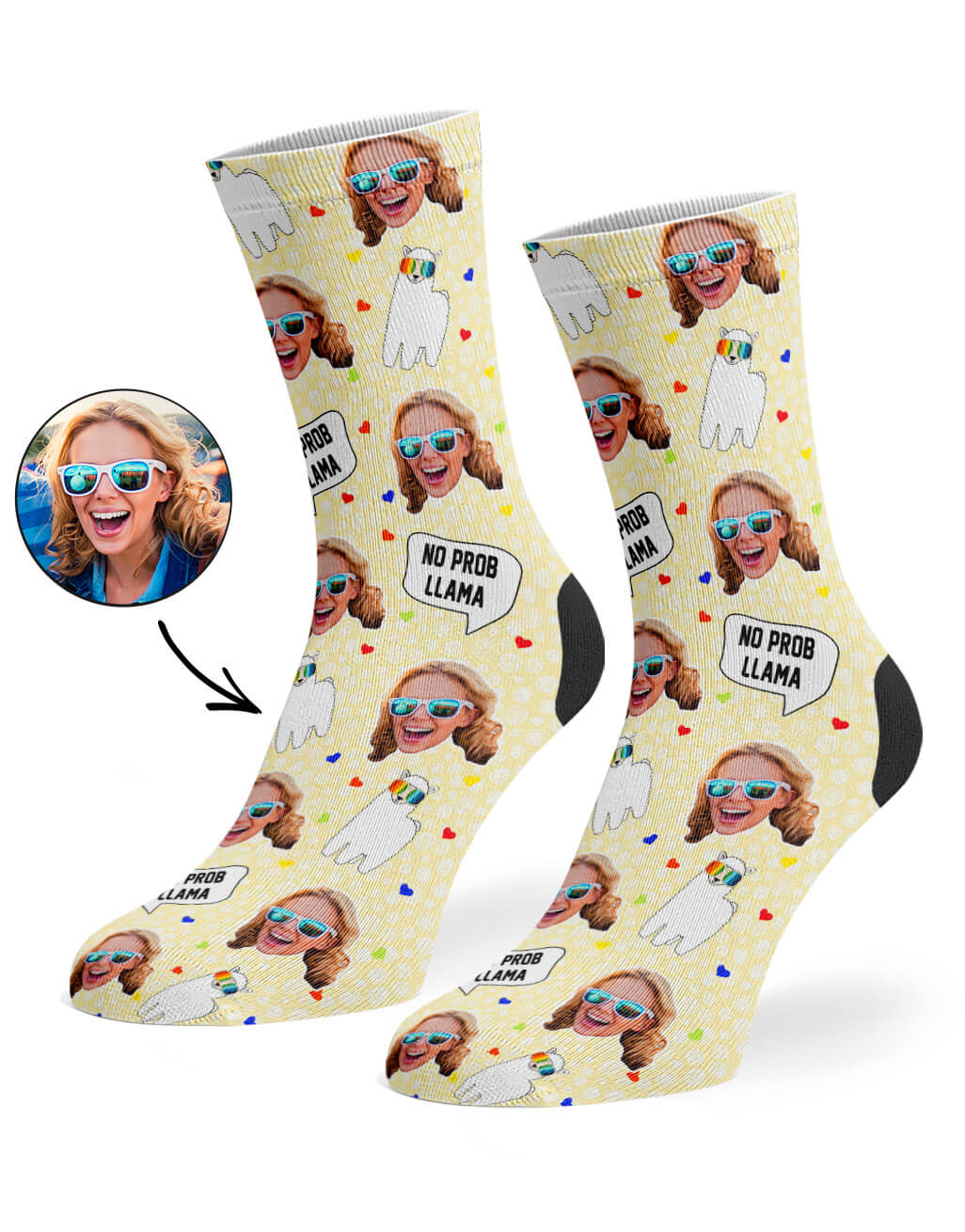 Custom No Prob-Llama Socks