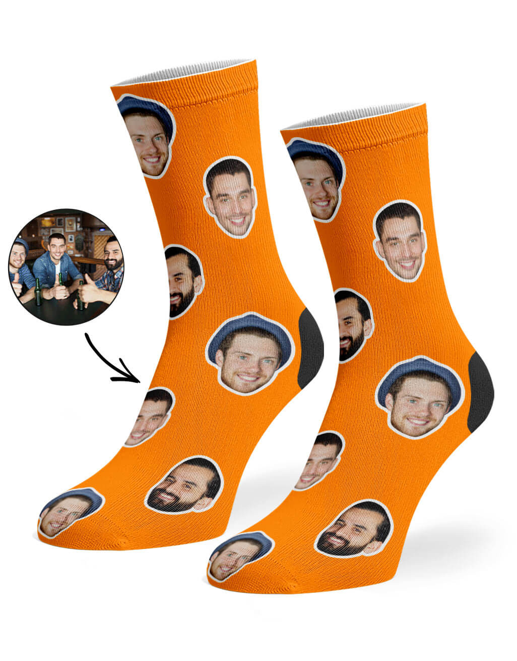 Personalised Best Friend Face Socks