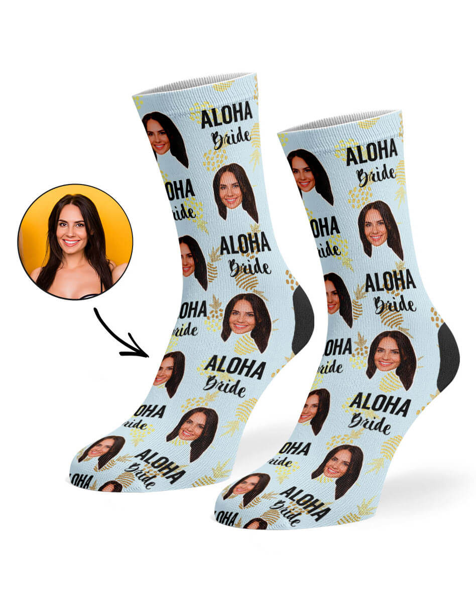 Aloha Bride Custom Socks