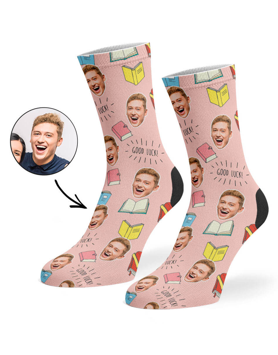 Custom Good Luck Book Socks