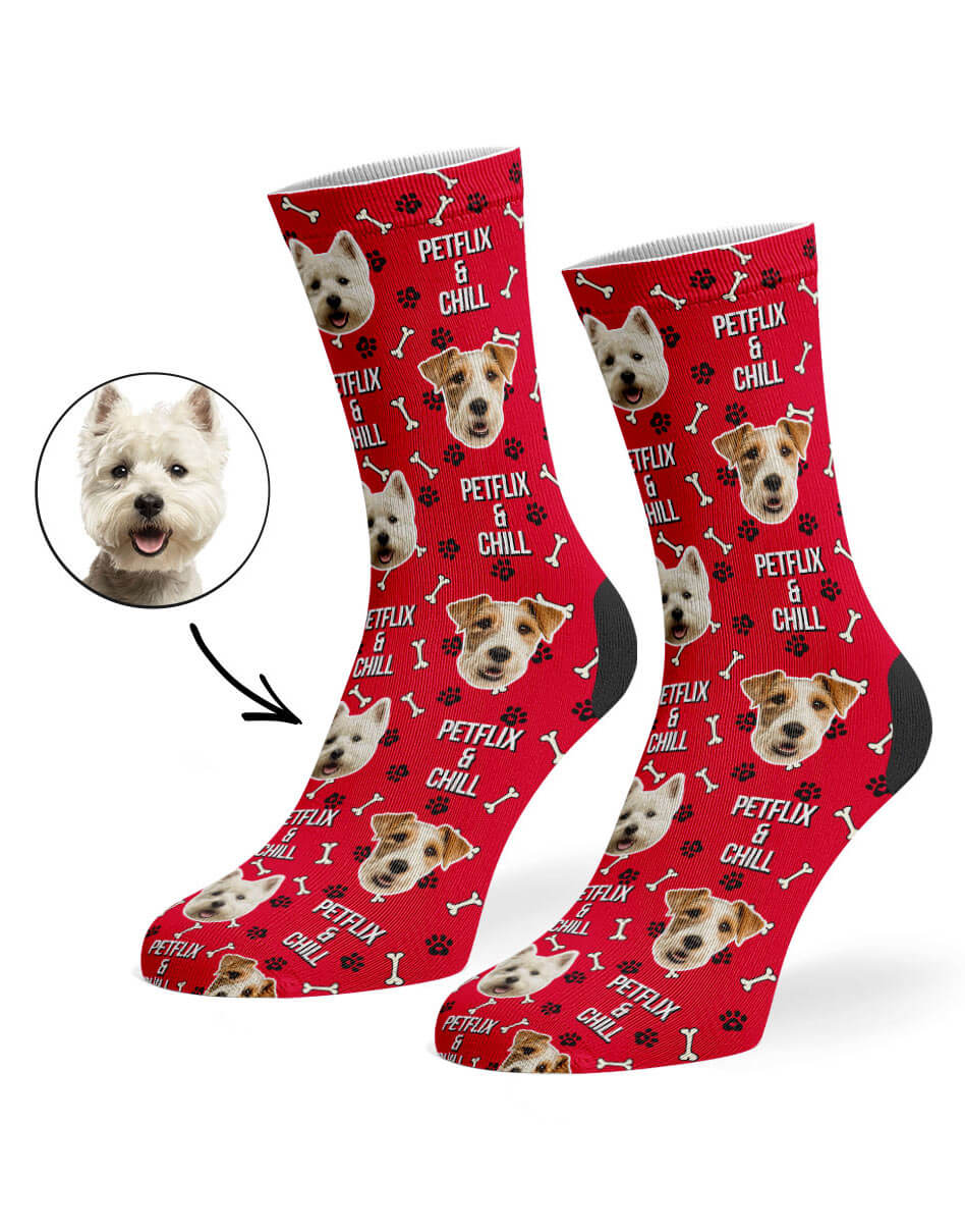 Personalised Petflix and Chill Socks