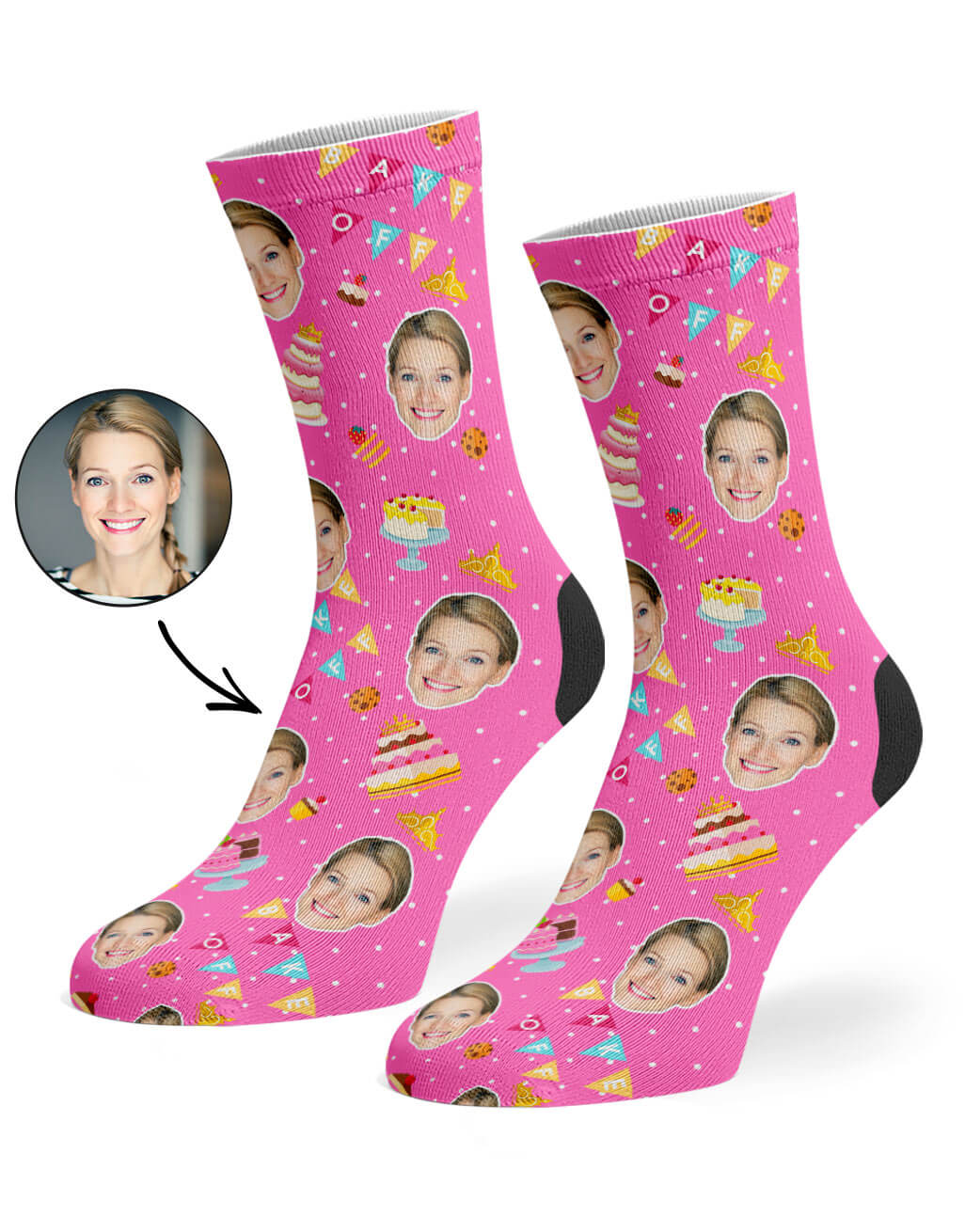 Personalised Bake Off Queen Socks