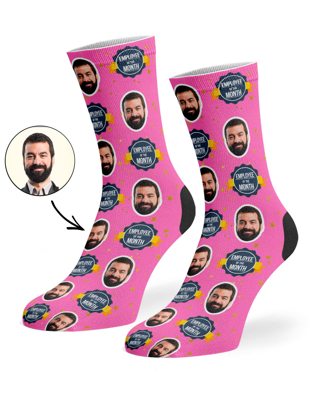 Customisable Employee Of The Month Socks