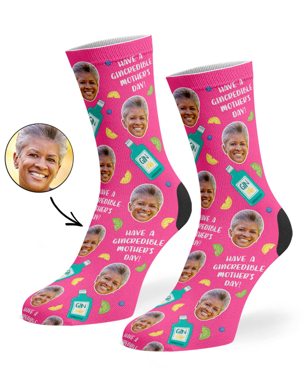 Personalised Gincredible Mother's Day Socks