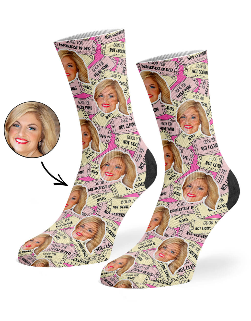 Personalised Mother's Day Coupon Socks