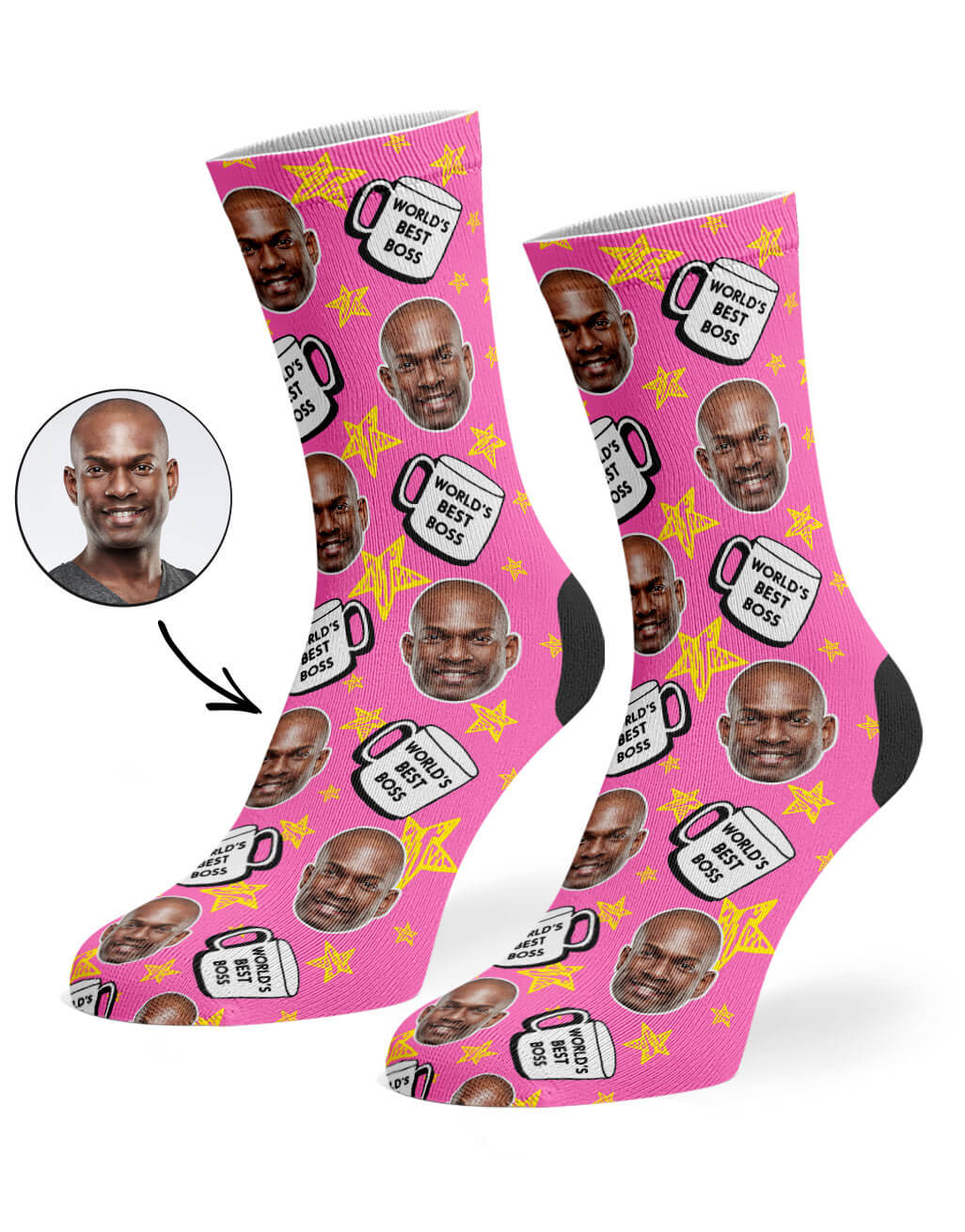 Pink World's Best Boss Socks