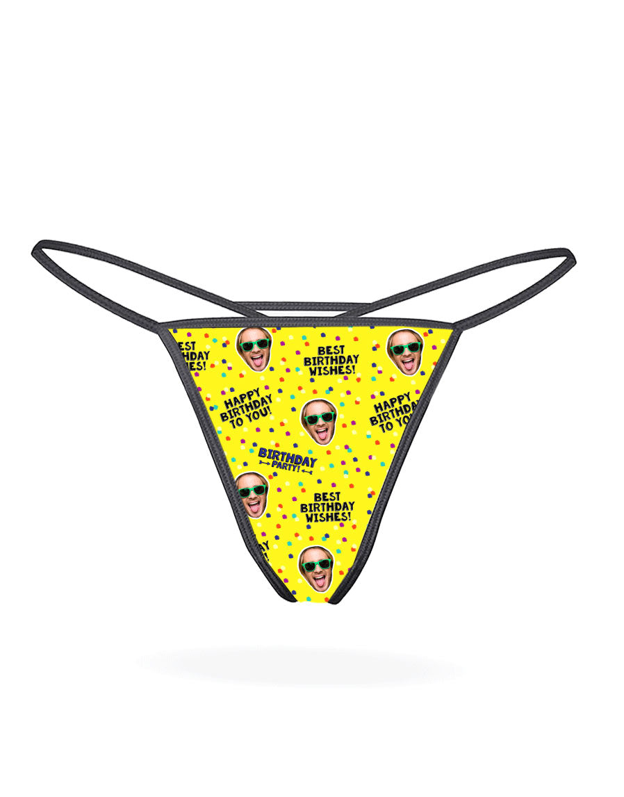 Custom Best Birthday Wishes Thong