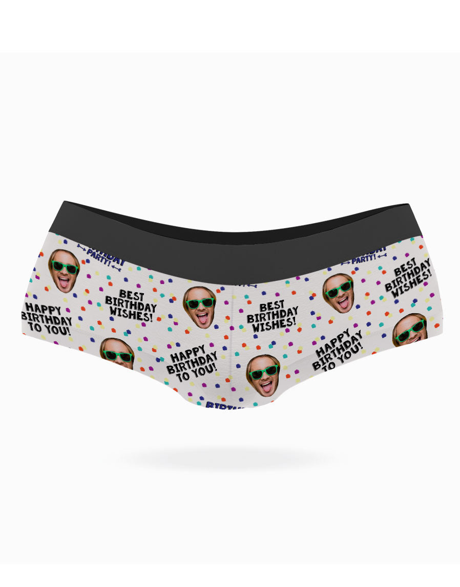 Custom Birthday Wishes Face Knickers