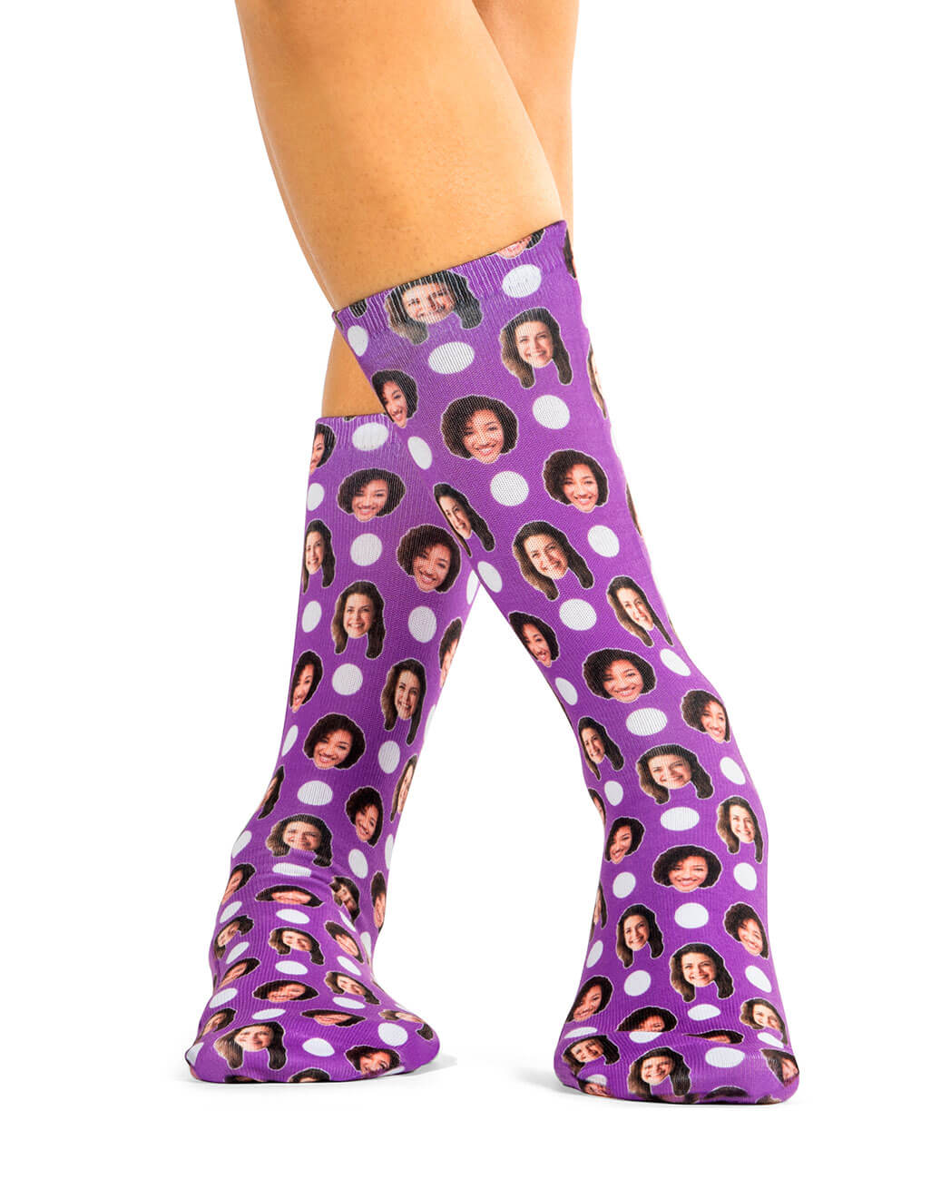 Best Friend Polka Face Socks