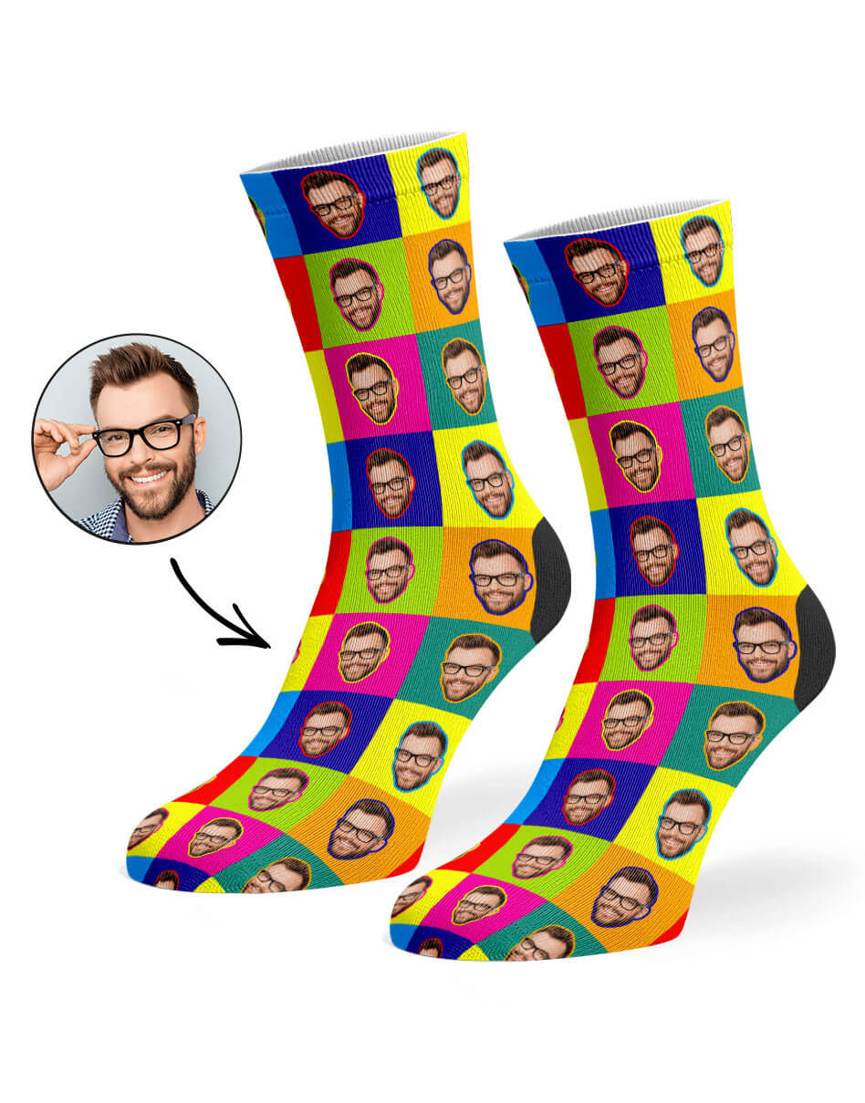 Pop Art Face Socks