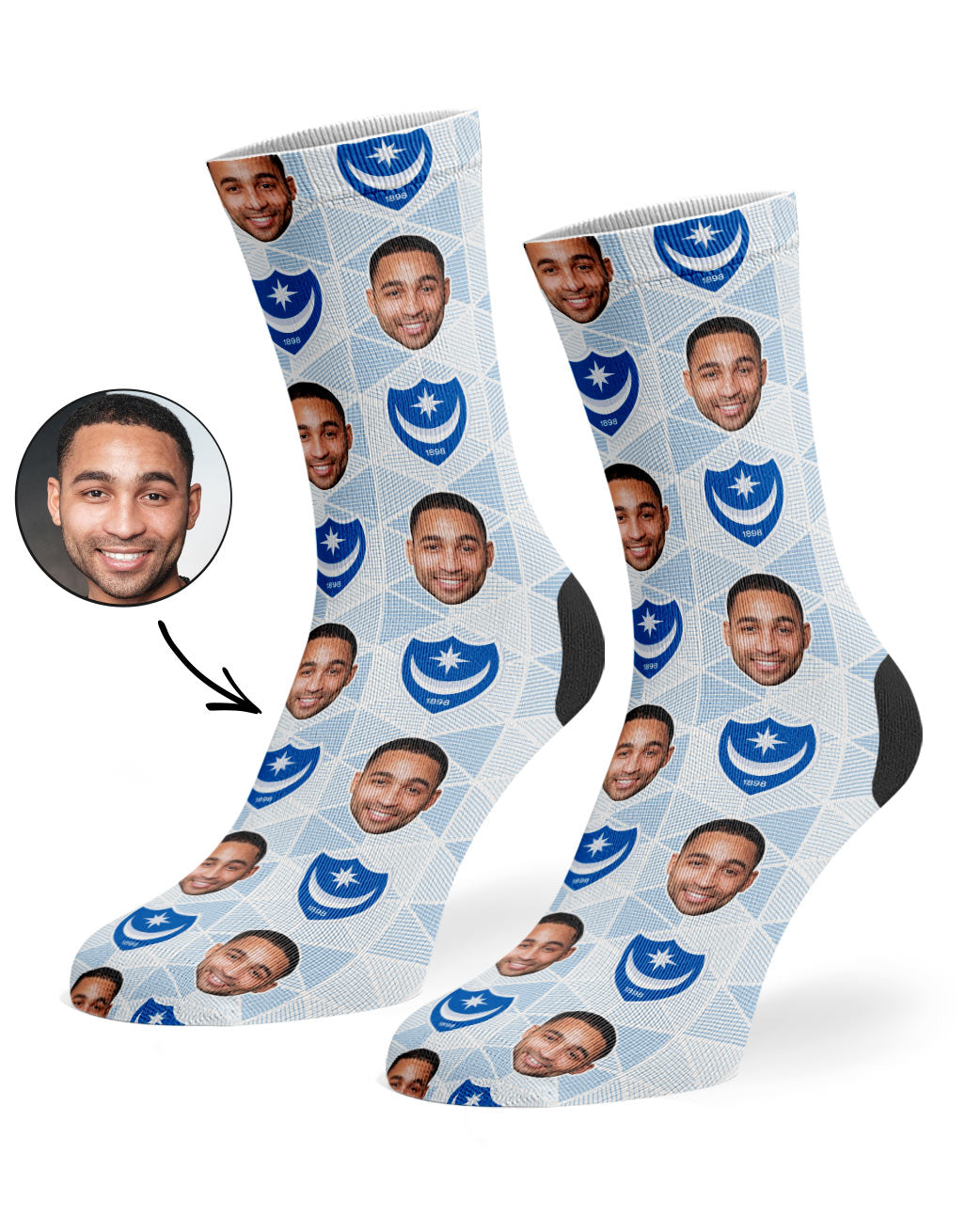 Portsmouth FC Pattern Socks