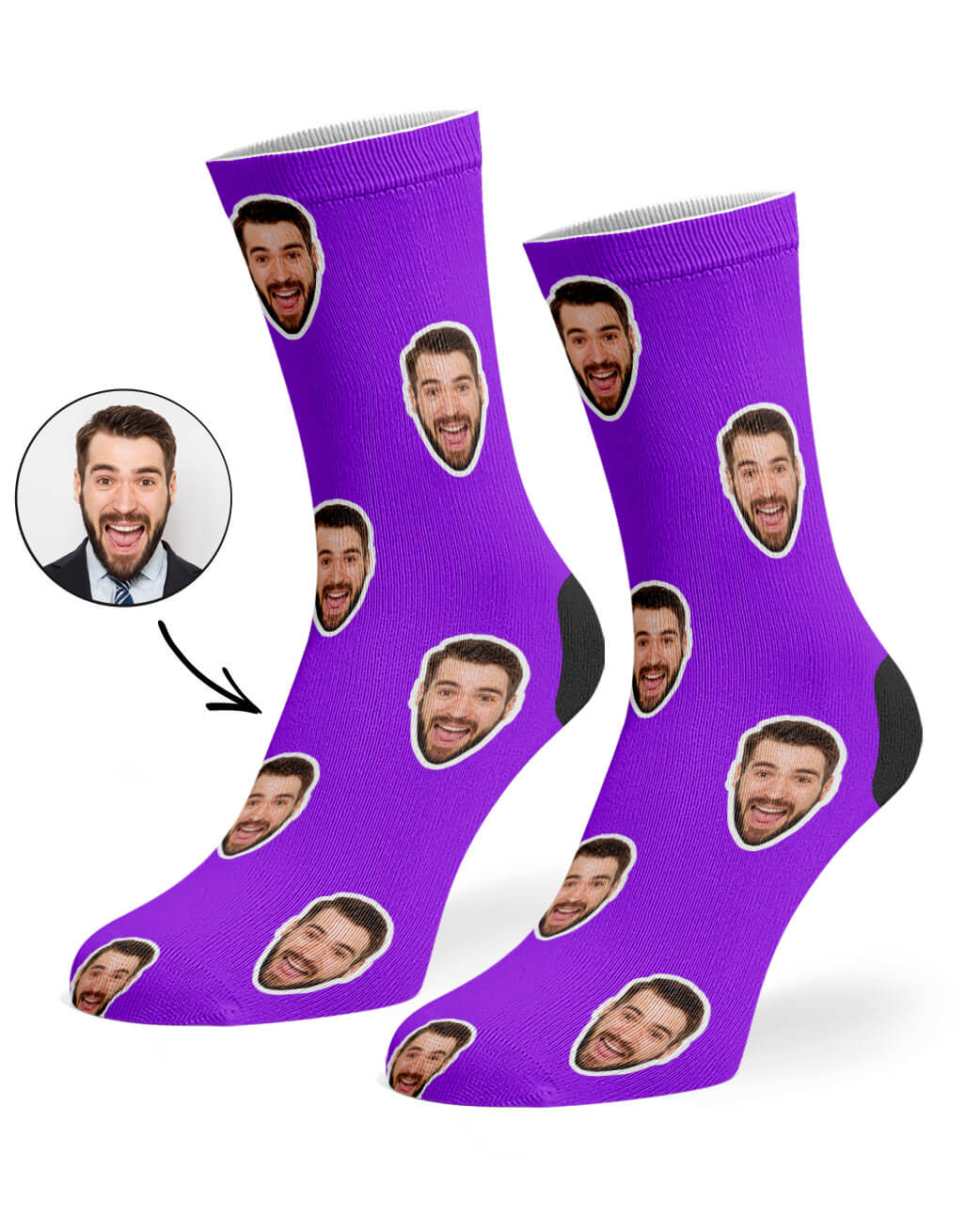 Purple Face Socks