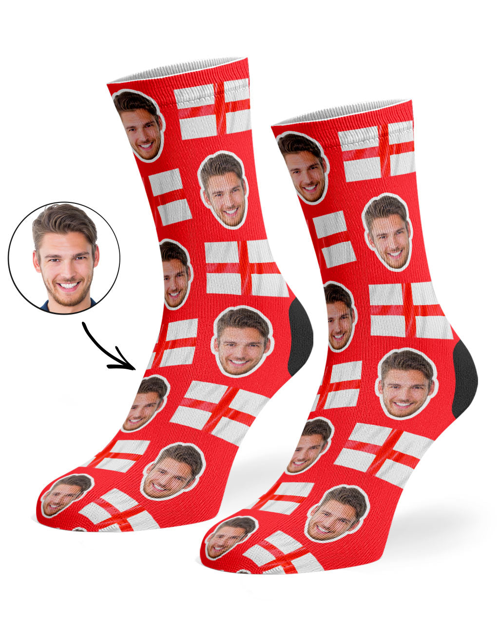 Personalised England Football Socks