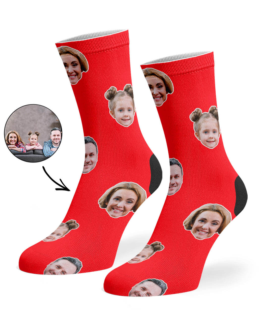 Family Face Socks With Photos