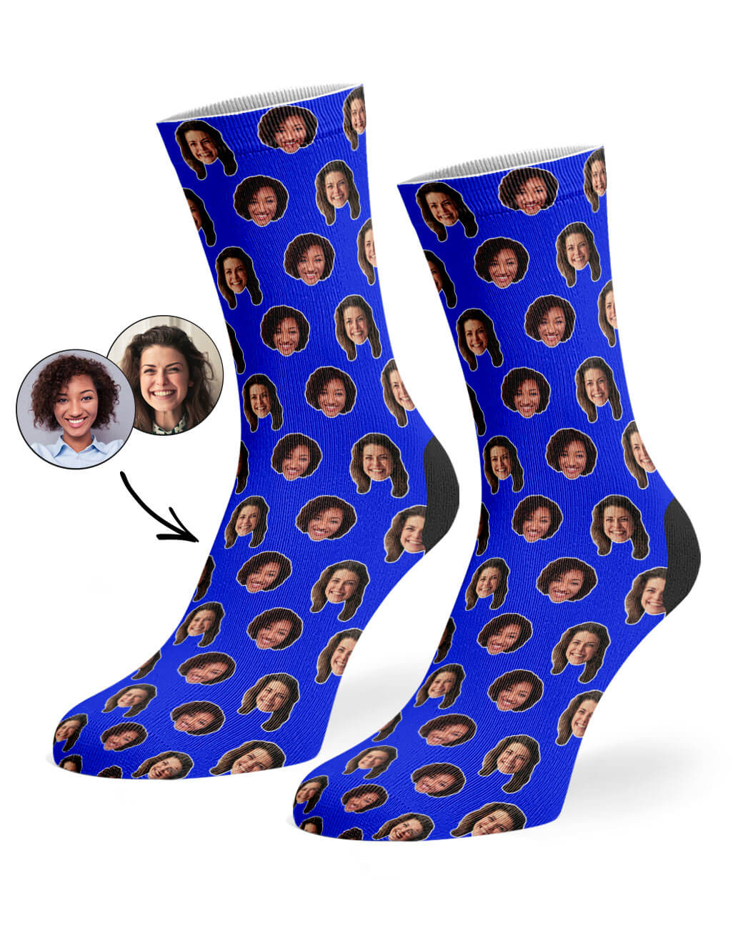 Unique Best Friend Face Pattern Socks