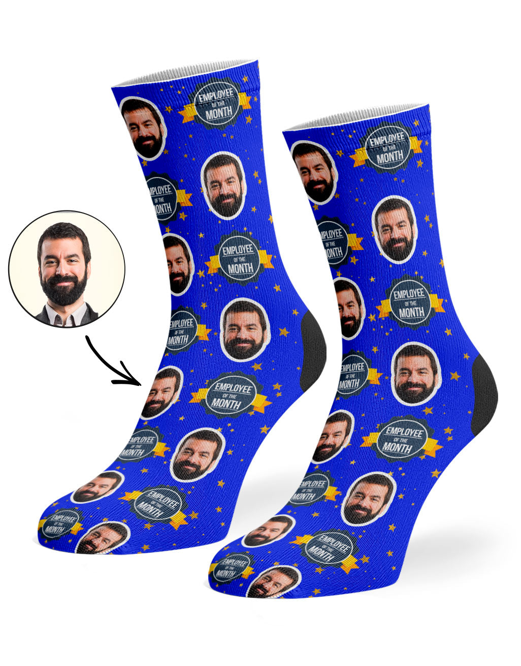 Custom Employee Of The Month Socks