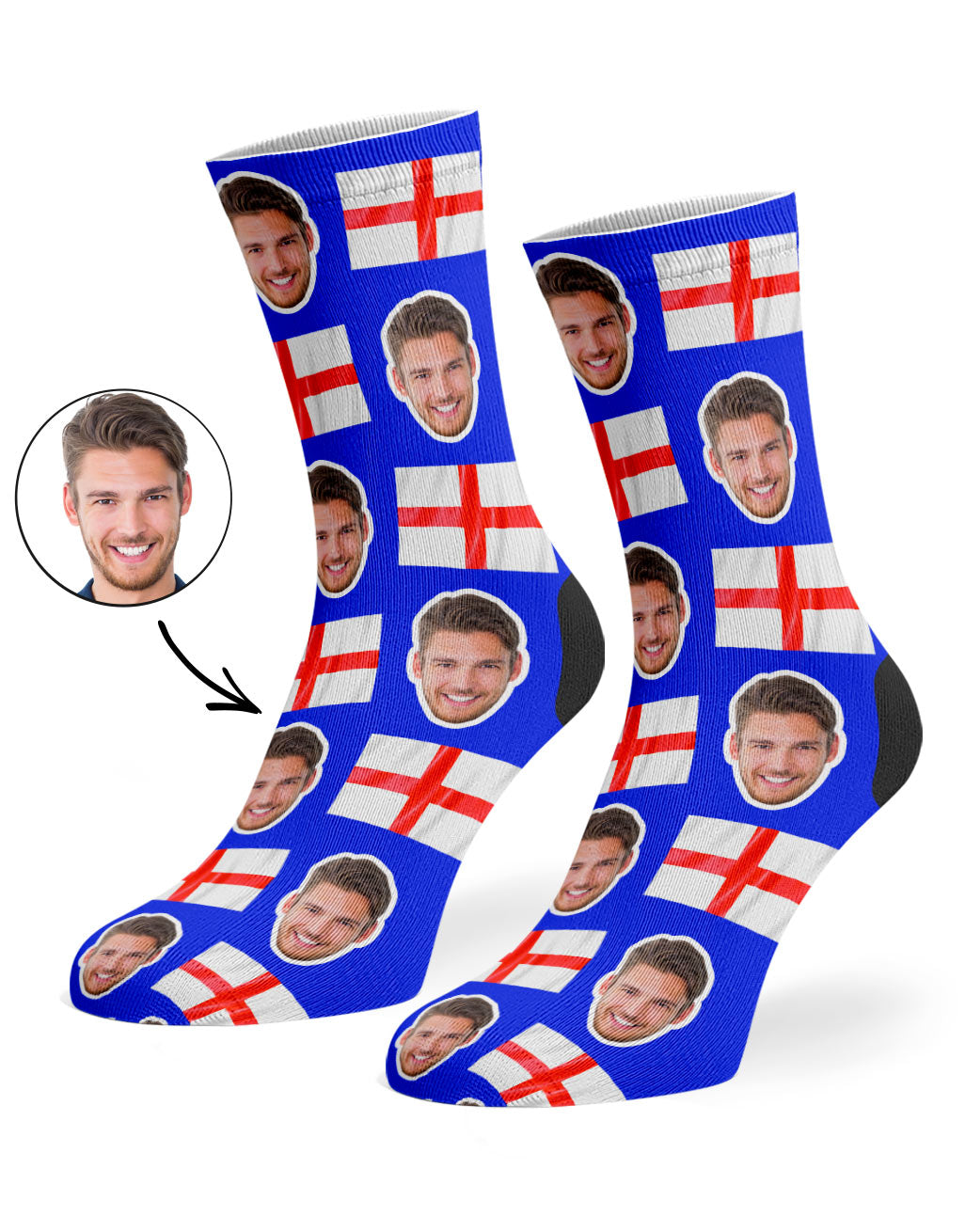 England Football Photo Socks