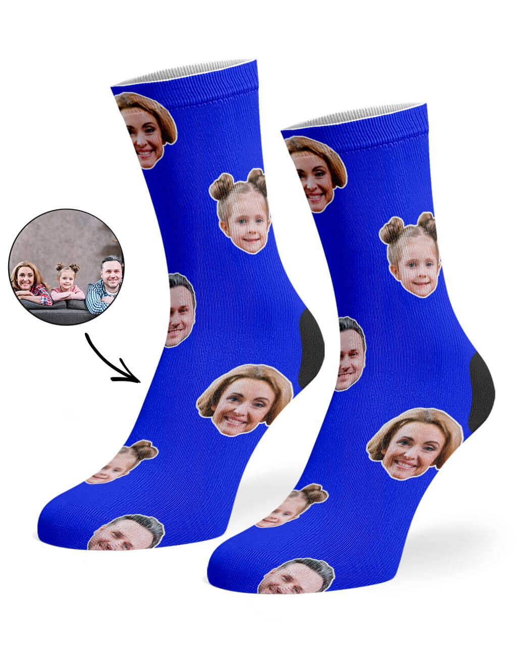 Customisable Family Face Socks