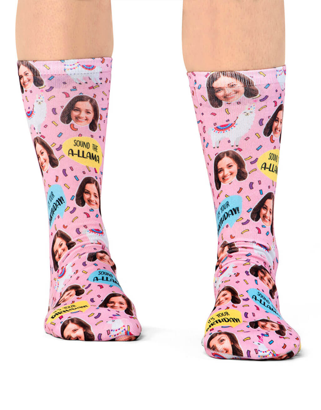 Llama Birthday Socks