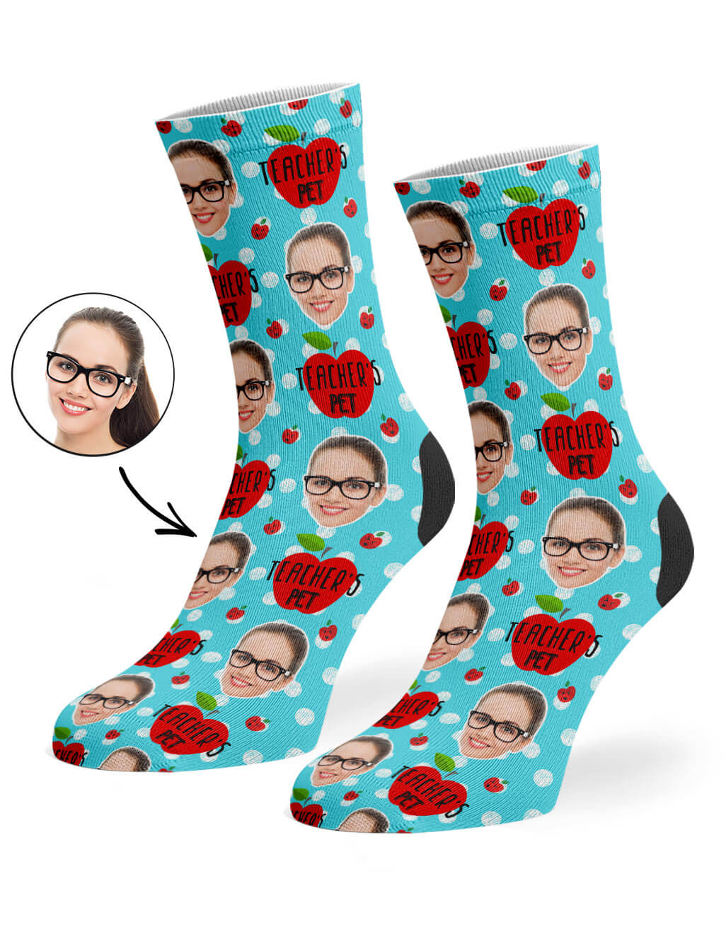 Teacher's Pet Socks With Their Face