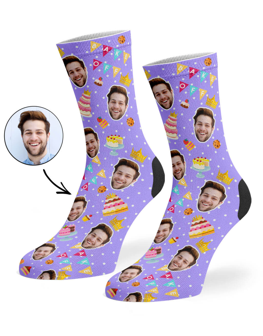 Personalised Bake Off King Socks