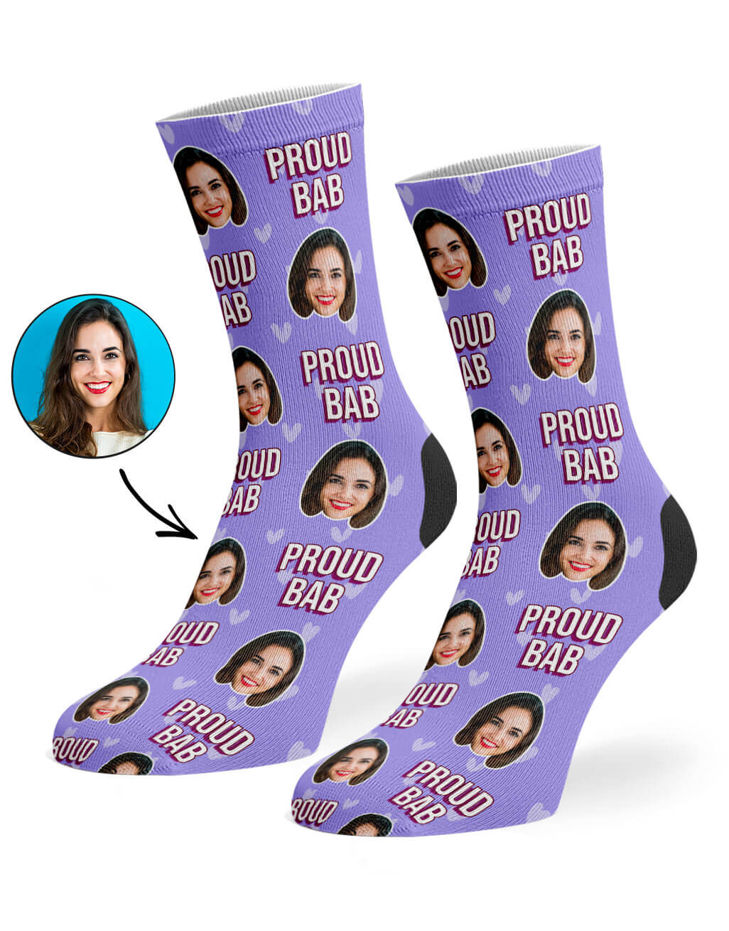 Personalised Proud Bab Socks