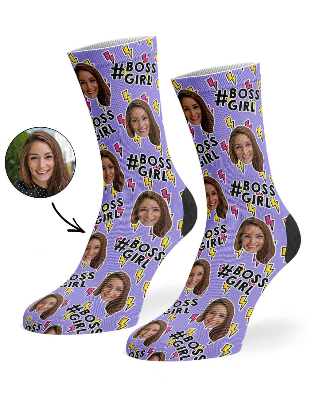 Violet Boss Girl Socks