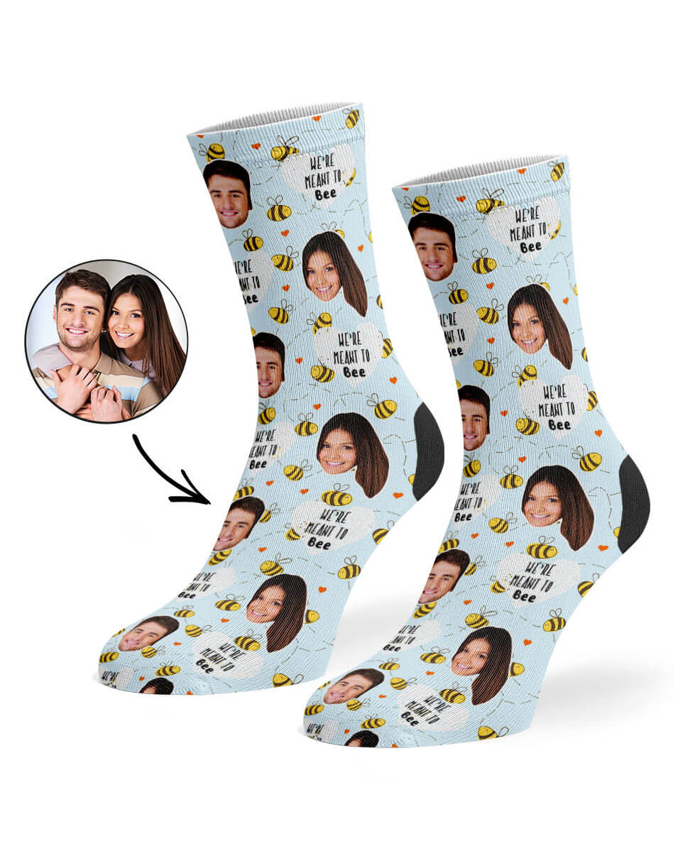 We're Meant To Bee Photo Socks