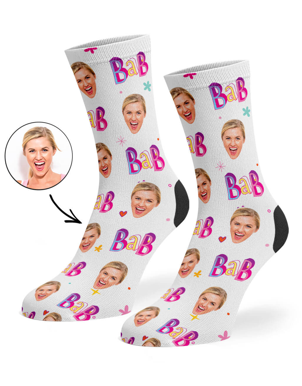 Bab Socks With Your Face