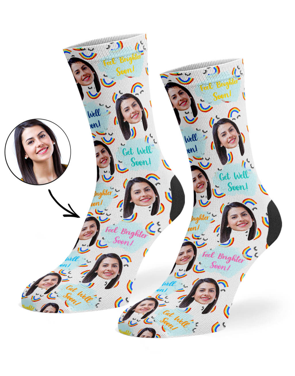 Personalised Get Well Soon Socks