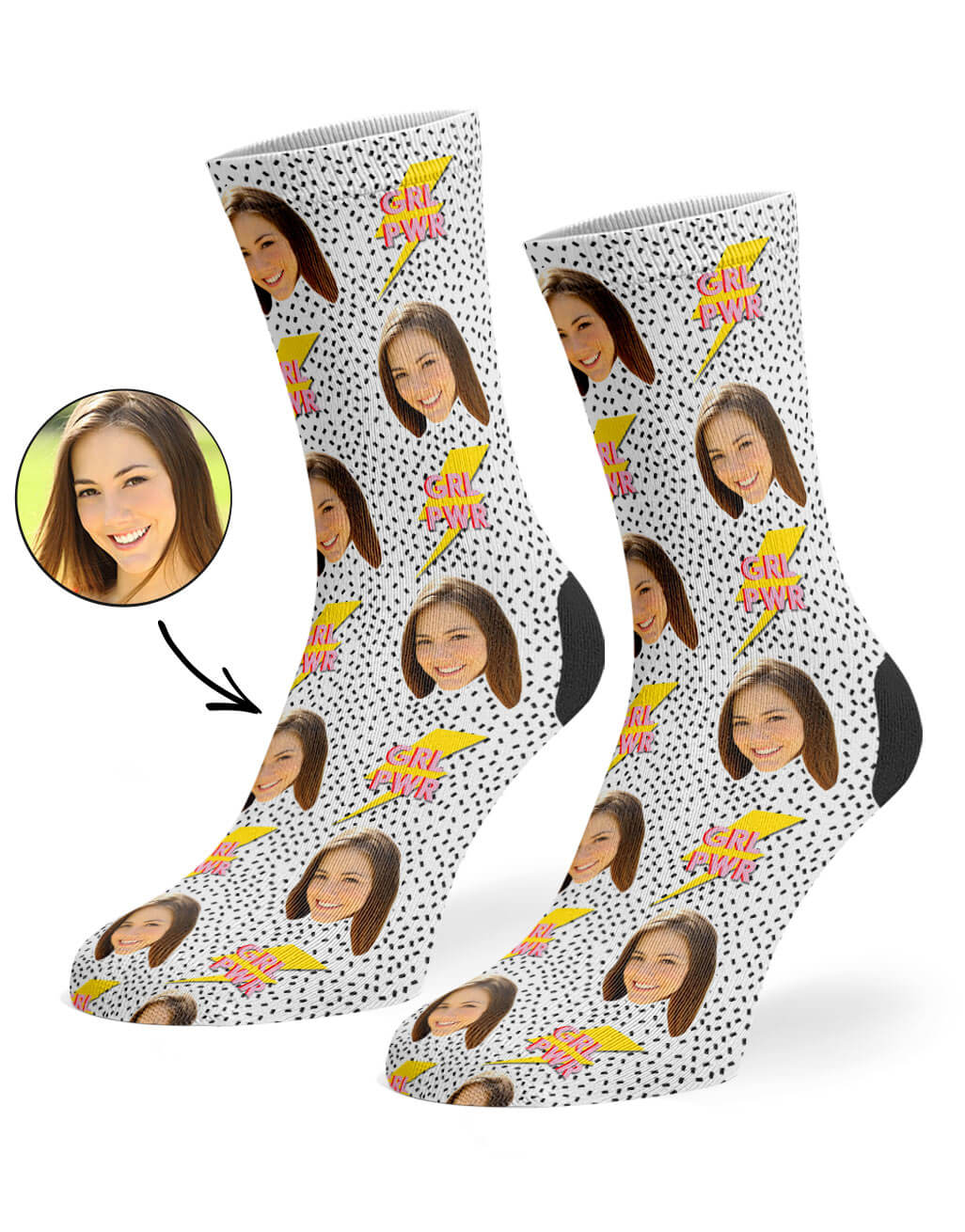 Personalised Girl Power Socks