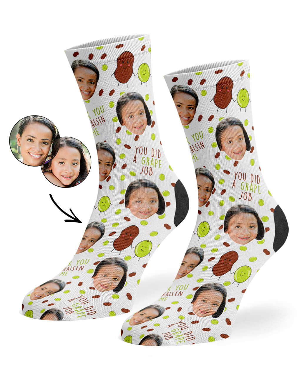 My Photo On Raisin Me Socks