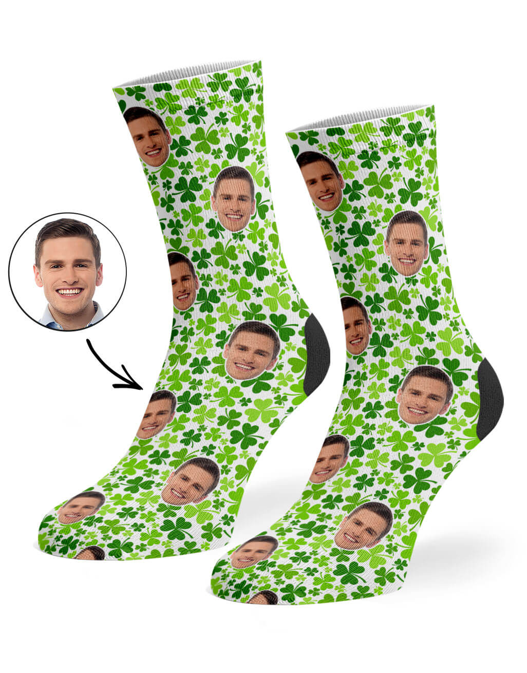 Shamrock Photo Socks