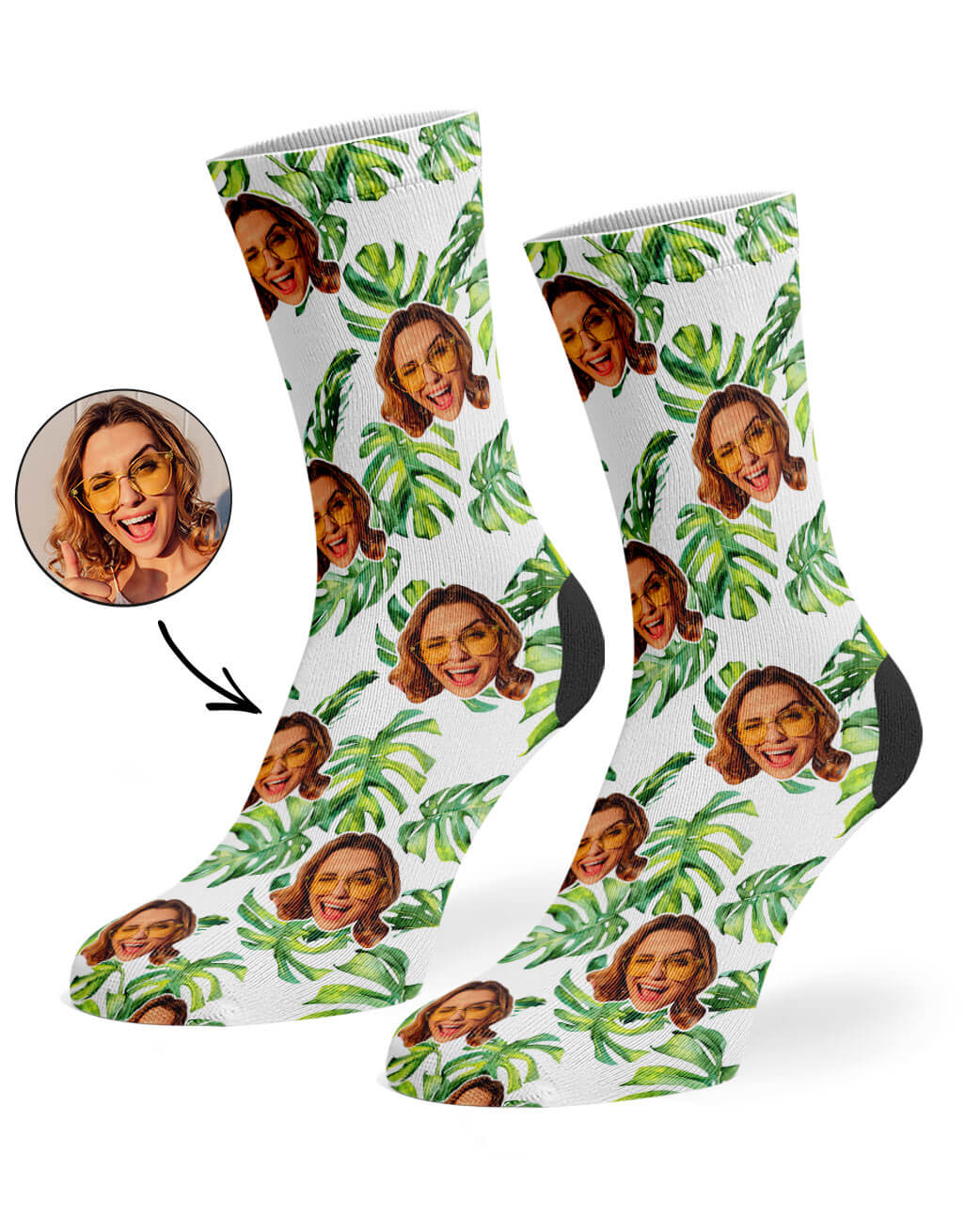 Personalised Tropical Socks